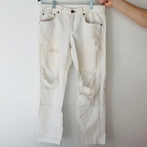 Rag & Bone distressed boyfriend jean